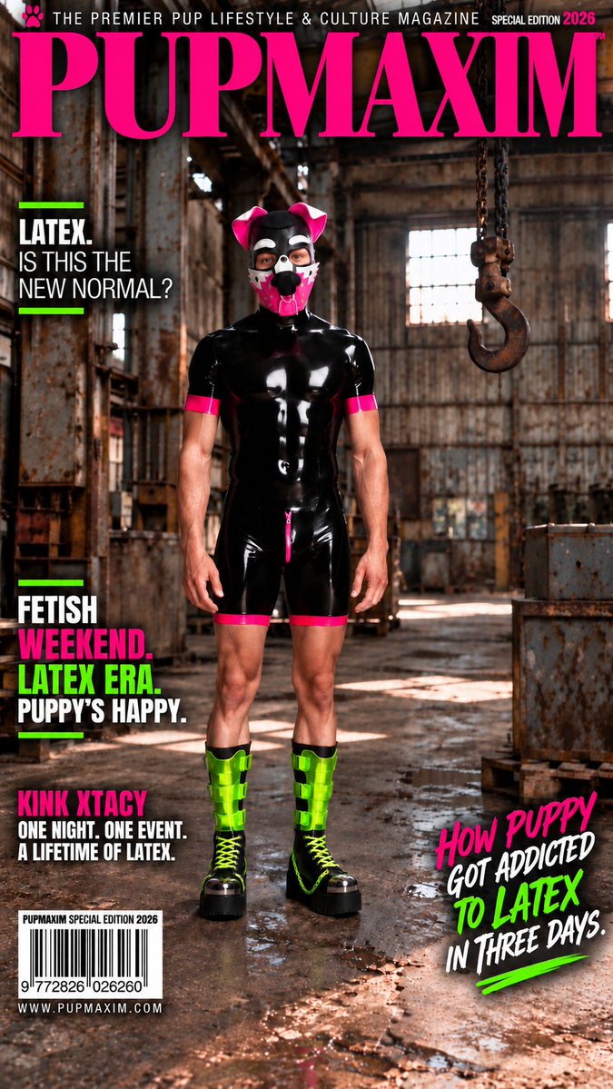 ThePupMaxim's tweet photo. Latex: because apparently regular clothes weren’t expensive enough.
#pupmaxim #puppyplay #lgbtq https://t.co/SeiSAW0x69