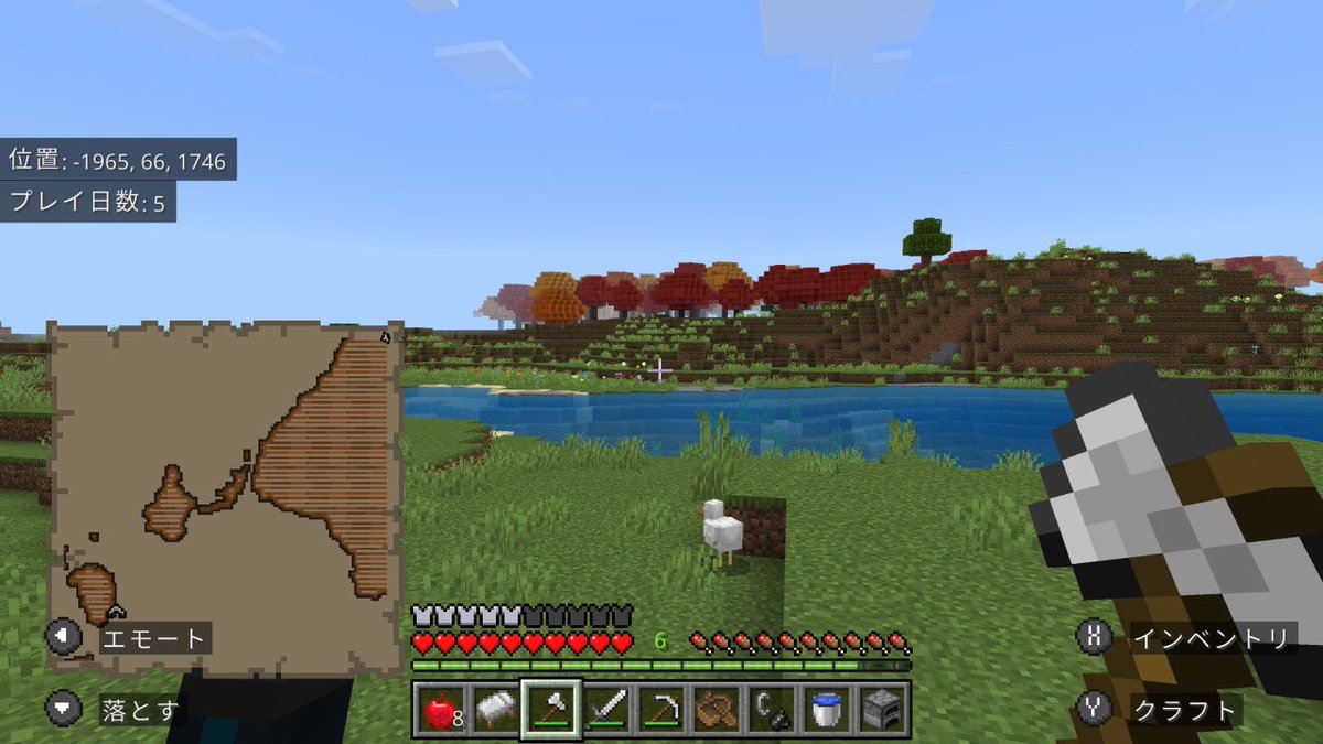 redcoral33's tweet photo. ちょっとだけマイクラで遊んで、移動中に色々見つけた👀✨
ただ、地図の場所には辿り着けてないのである
いや、遠くない⁇
#マイクラ #Minecraft https://t.co/U5uZHHWTO1