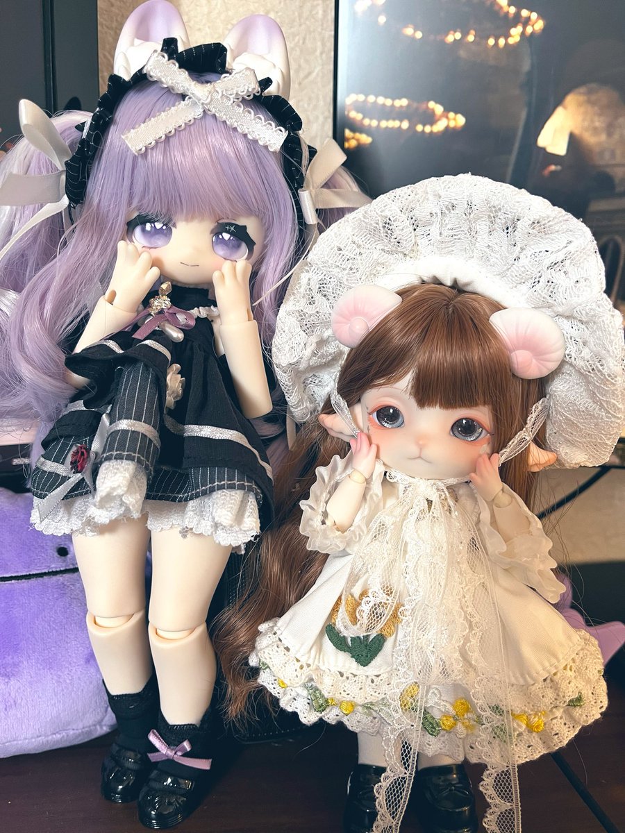 sp_rikichi09's tweet photo. モフモフおやすみと MiMiAちゃんの身長差が姉妹みたいでかわいい🩷いつかお揃いの服を買ってあげたい✨ https://t.co/DCvVmNVxKZ