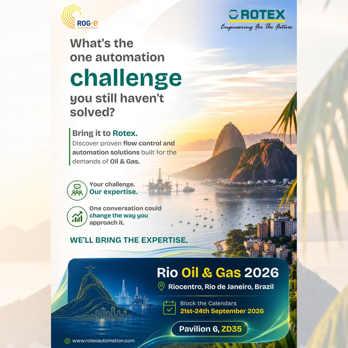 RotexAutomation's tweet photo. Não passe apenas pelo estande. Desafie a gente.
Seu problema pode ser o nosso próximo avanço.ção.

Enquanto estiver por aqui, conheça a Rotex e conte pra gente o que você gostaria de resolver. 
Deixe seus dados — a gente continua essa conversa por lá.
https://t.co/5MD4tU9fqk https://t.co/NUdT7F9SFl