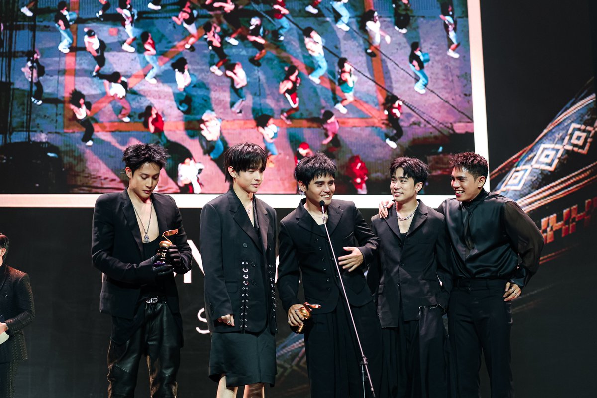 SB19Official's tweet photo. We're taking home more than just memories from the 39th Awit Awards. 🏆

Thank you to @AwitAwards for celebrating the music we've poured our hearts into, and to everyone who continues to listen and support what we do. Grateful to share this moment with all of you!

#SB19 #39thAwitAwards