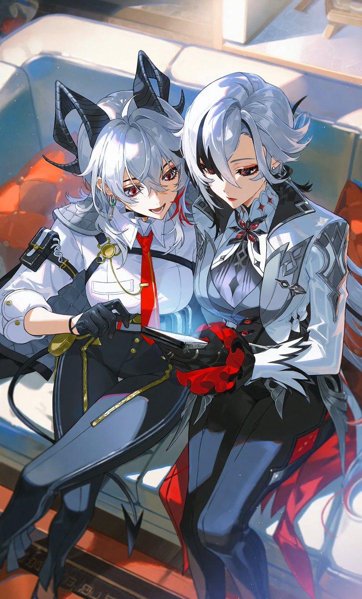kyoshi9977's tweet photo. Zani: “What are you even looking at?”
Arlecchino: “You.”

#WutheringWaves #GenshinInpact #PixAITsubakiV3 https://t.co/WHoHiEnFZe