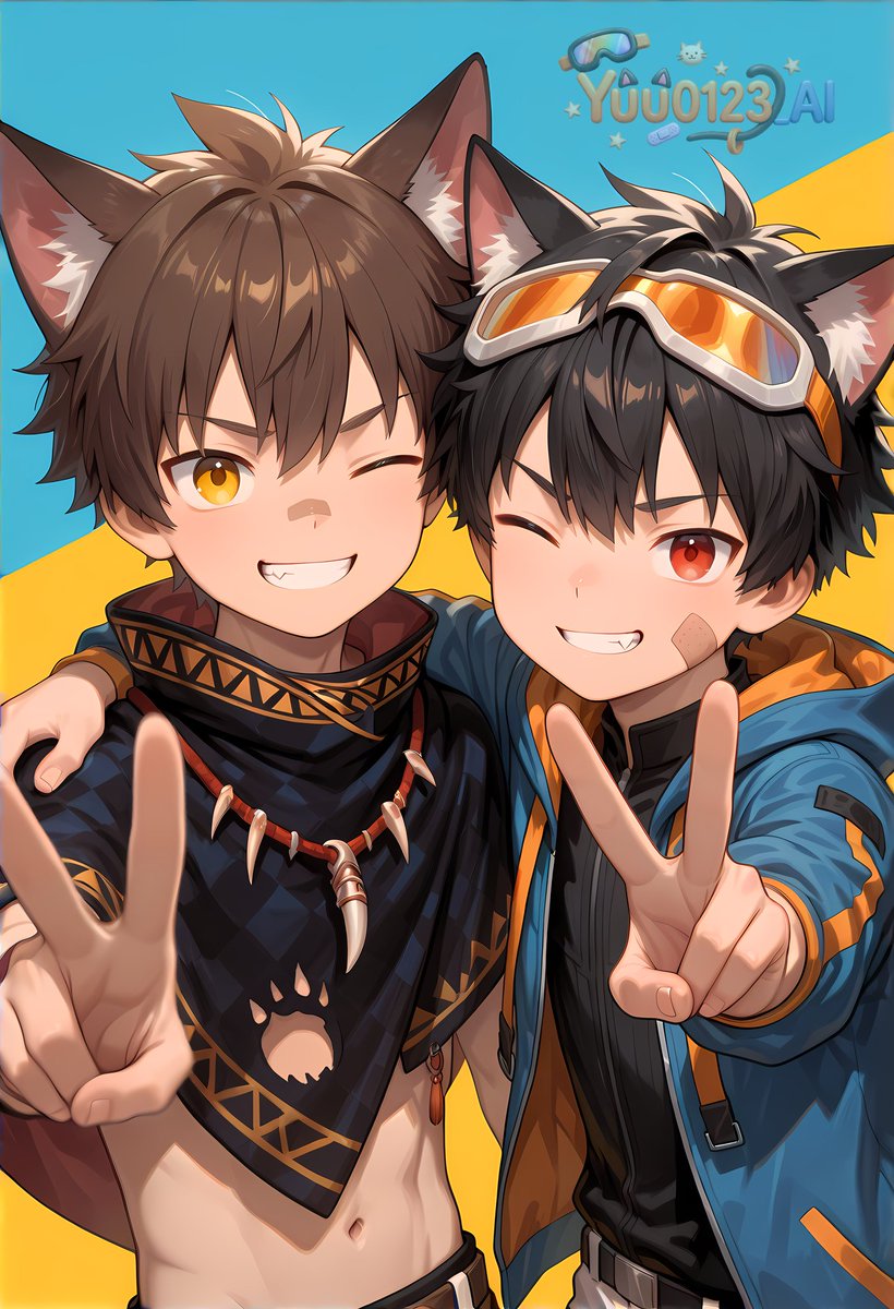 Yuu0123_AI's tweet photo. 🐺🐱
@shoushouyin 🐾

#AIBL部 #AIイケメン部 #yaoi #gay #NSFW #R18 https://t.co/8TTlxNjTk9