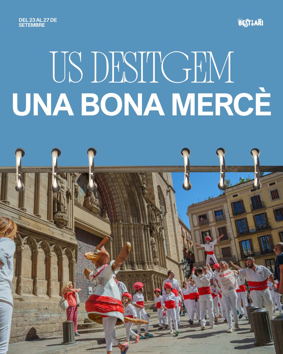 Bestiari_Cat's tweet photo. ✨ La Mercè 2026 ja és aquí, i el bestiari també!

#Bestiari #LaMercè2026 https://t.co/wv7hfVXxdd