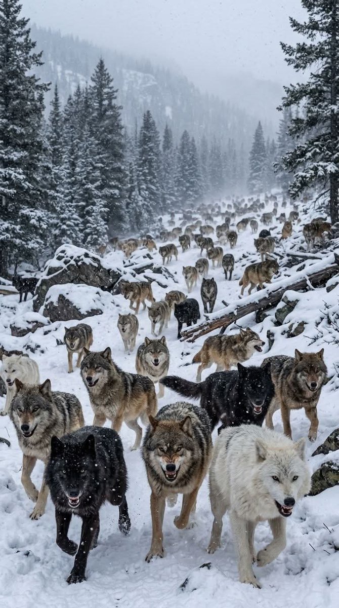 wolf_lovers__'s tweet photo. Running With the Infinite Wolves 🌲🔥

#WolfPack #WildNature #WildlifePhotography #WolfLife #NatureInFocus #DarkForest #WildWolves #IntoTheWild #RawNature #VerticalPhotography https://t.co/jhoKOVGOyG