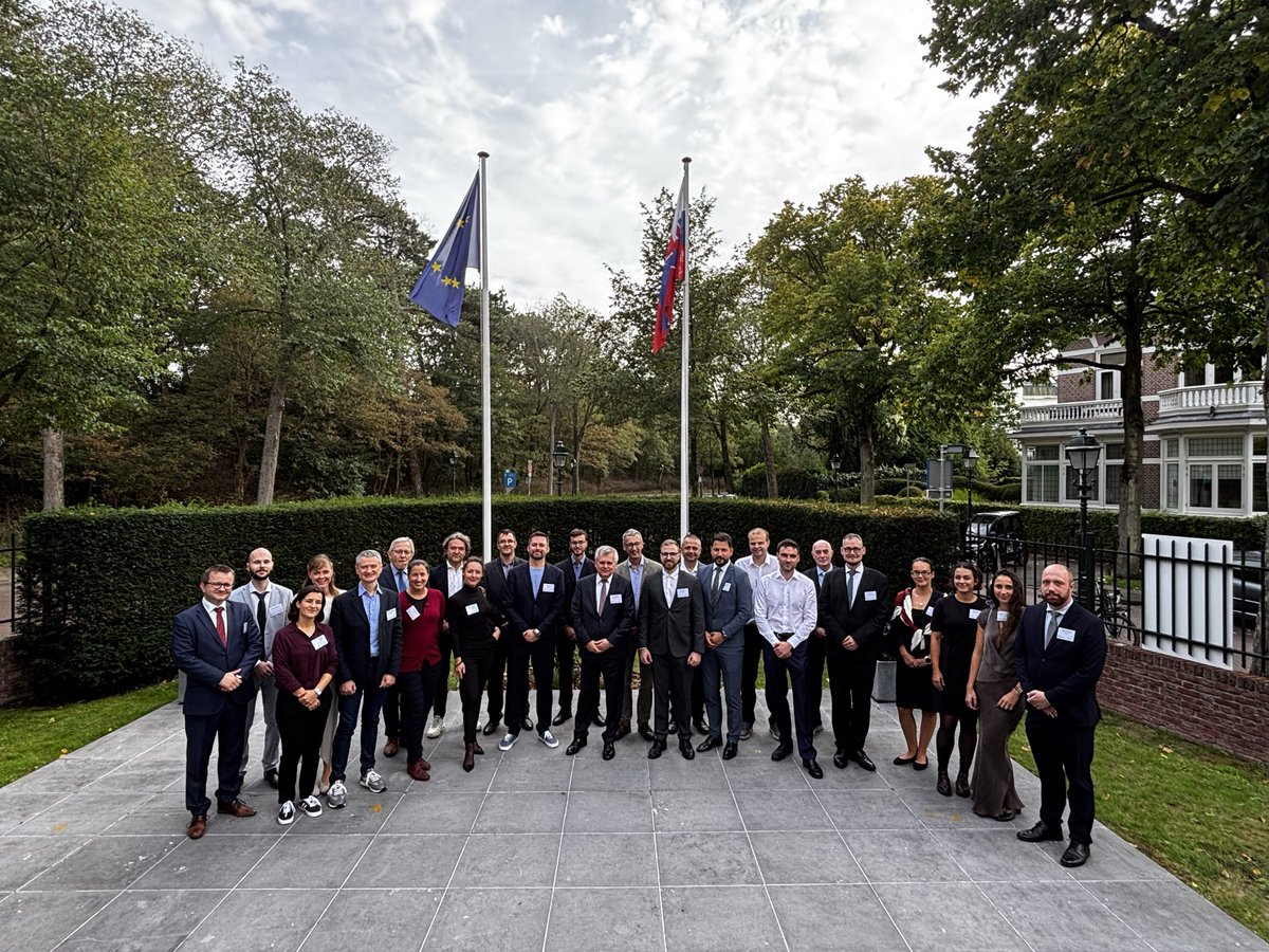 SlovakiainNL's tweet photo. On the eve of #ISD2026ESA , we welcomed 🇸🇰 space companies 2 our Embassy for a meeting with 🇳🇱 & international partners.
Great opportunity 2 showcase 🇸🇰 #spaceecosystem, exchange #ideas & explore new avenues 4 #cooperation. @SARIO @SlovakSpaceOffice
#ESA #ESTEC #SpaceIndustry https://t.co/SwOzCLoog0