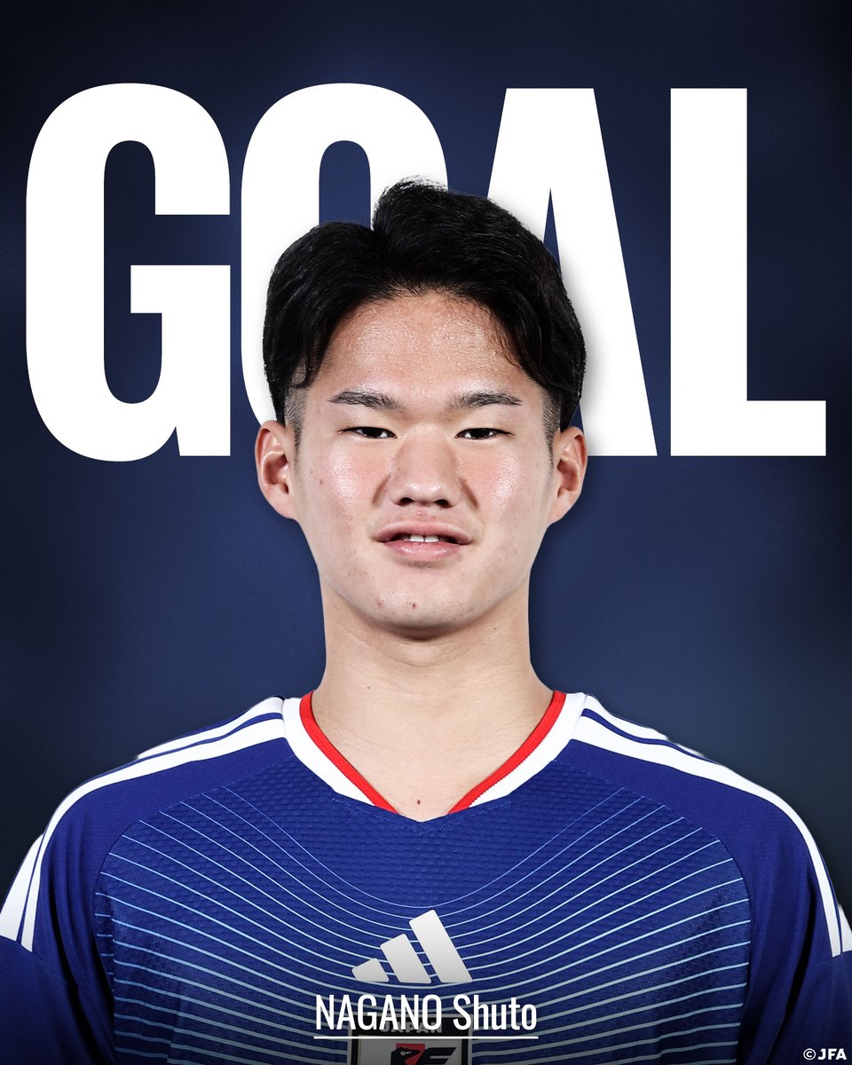 jfa_samuraiblue's tweet photo. 🔹️𝗚𝗢𝗔𝗟🔹️

後半44分
6 永野修都

🏆第20回アジア競技大会（2026／愛知・名古屋）
⚔️グループステージ第1節
🇯🇵#U21日本代表 2-0 ホンコン・チャイナ代表🇭🇰

📺TBS系列にて生中継
📱TVer

#サッカー日本代表 https://t.co/p7y5mCmlE4
