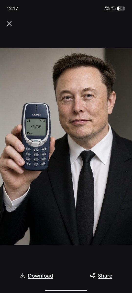 HonestTakesX's tweet photo. Be honest 👇 

If Elon musk gives you this free NOKIA phone right now, would you accept?

A. Yes 
B. No https://t.co/nZXTtl5iVX