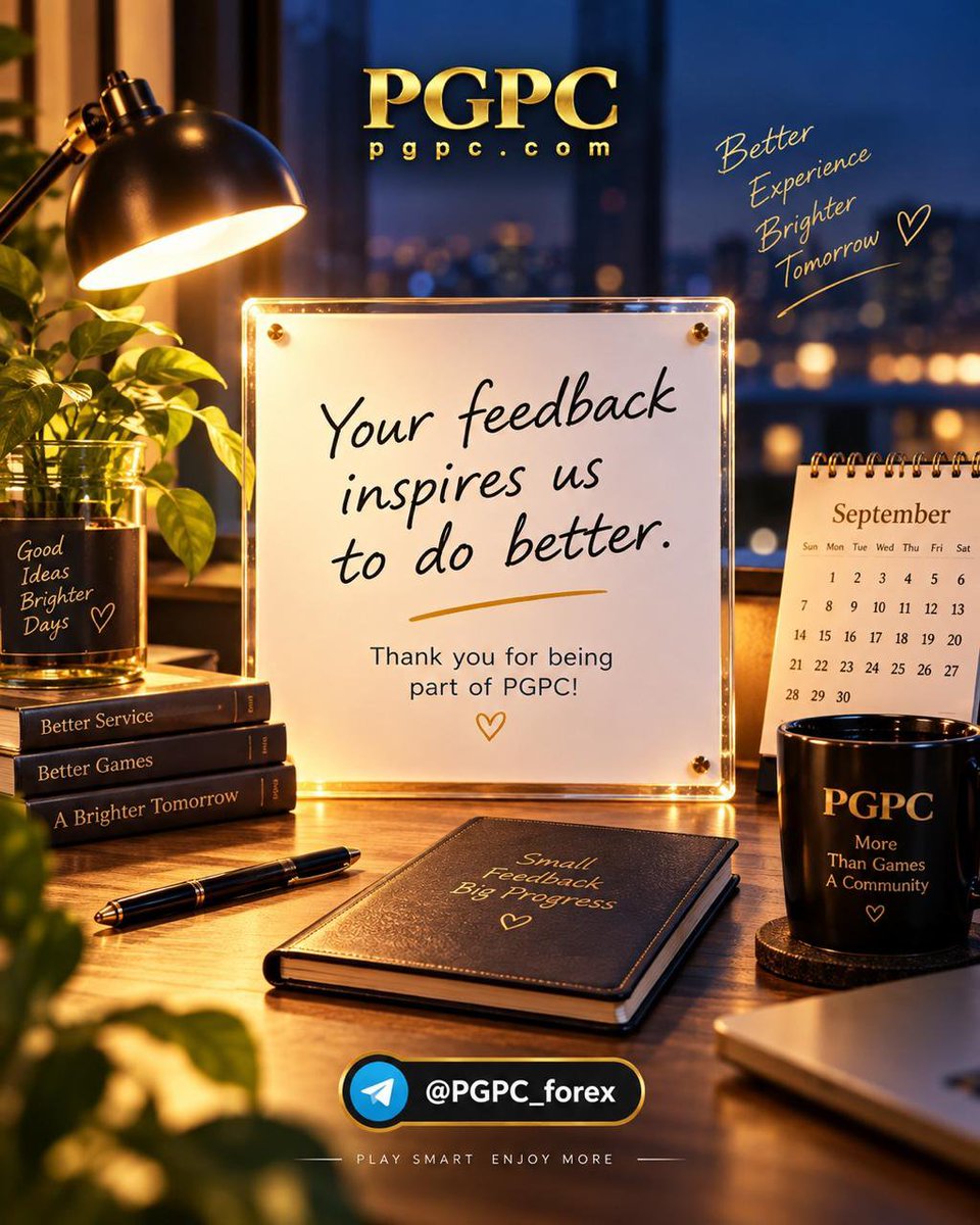PGPC_OFFICIAL's tweet photo. 💬 Your feedback inspires us to keep improving! ✨
Thank you for being part of PGPC — together, we create a better experience every day. 💙

📢 Official Telegram: @PGPC_forex https://t.co/BENekT9wKS
