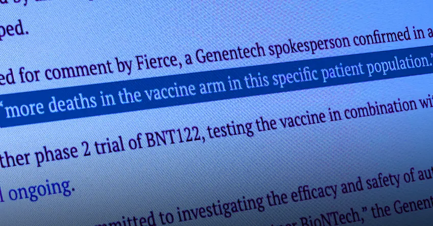 NVICLoeDown's tweet photo. BioNTech Kills mRNA Cancer Shot Phase 2 Study After Finding ‘More Deaths in the Vaccine Arm’—10 Months After Futility Warning
| @JonMFleetwood | https://t.co/vTk0J6PKzj
#mRNA #CancerShot https://t.co/hTAYSiatOM