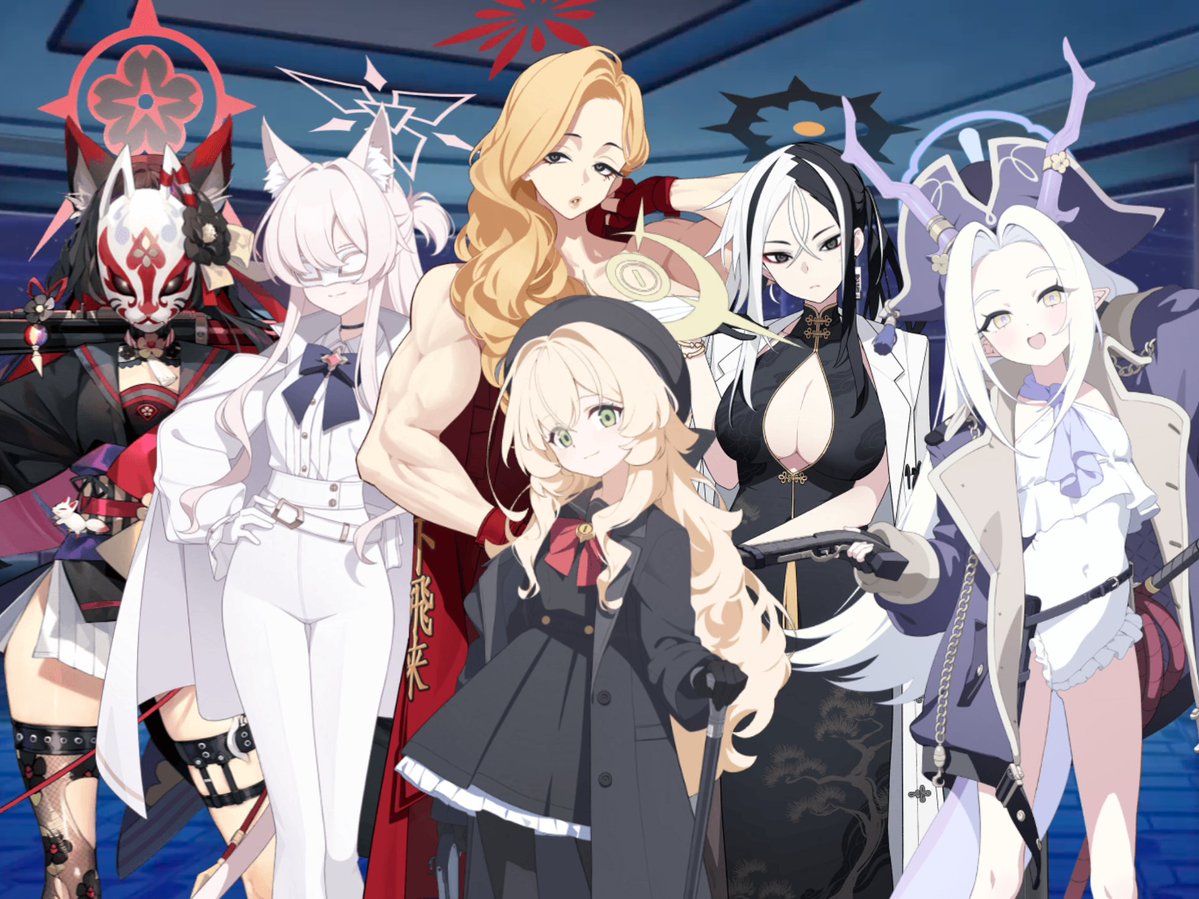 4001ushio's tweet photo. というわけで七囚人もこれで5人目だけどこの集団なかなか色濃いメンツだな… https://t.co/G1LDRKwxNY