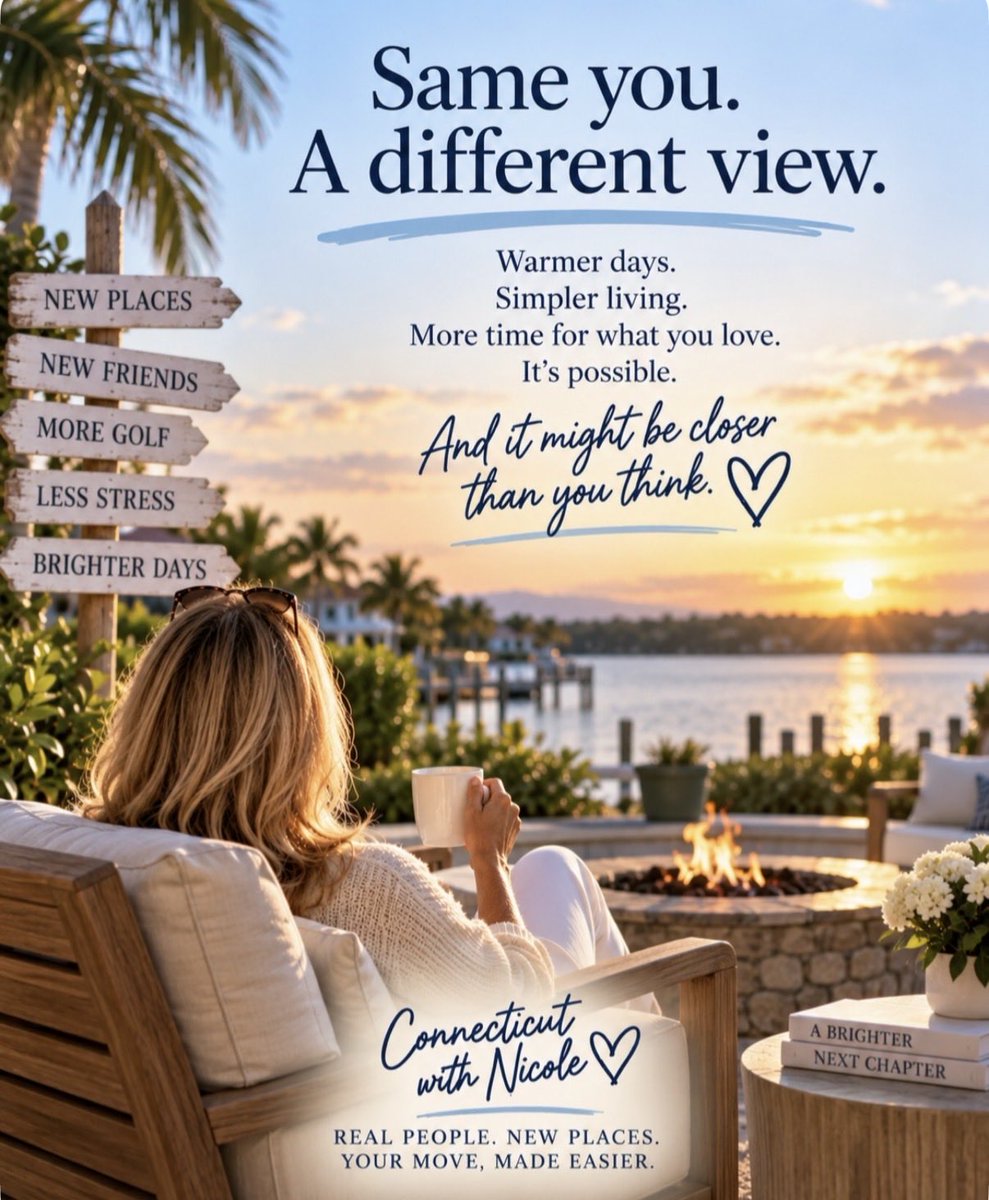 CTwithNicole's tweet photo. Maybe the next chapter isn’t about changing who you are.
It’s about changing the view. ⛳️☀️

More time. More freedom. More of what you love.

What would your next chapter look like? https://t.co/dUUhK9uIAG