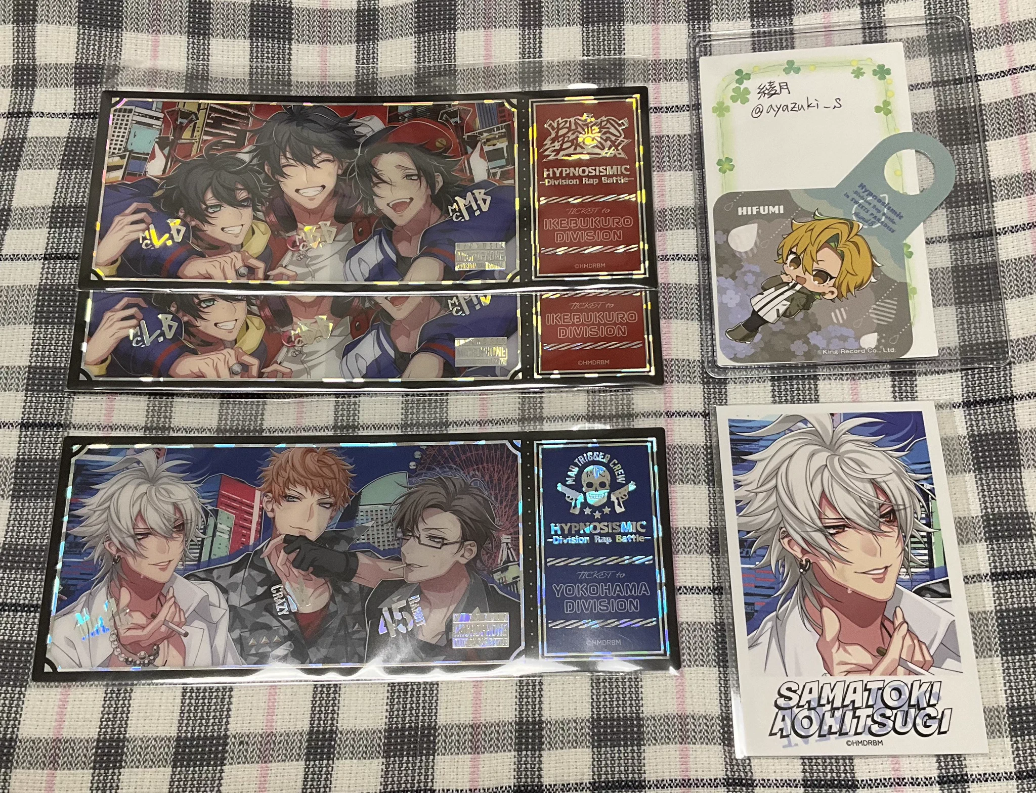 カ*す様 ヒプノシスマイク KINGくじ イケブクロ 5点セット 綾月🎤✨✨✨ on X: 