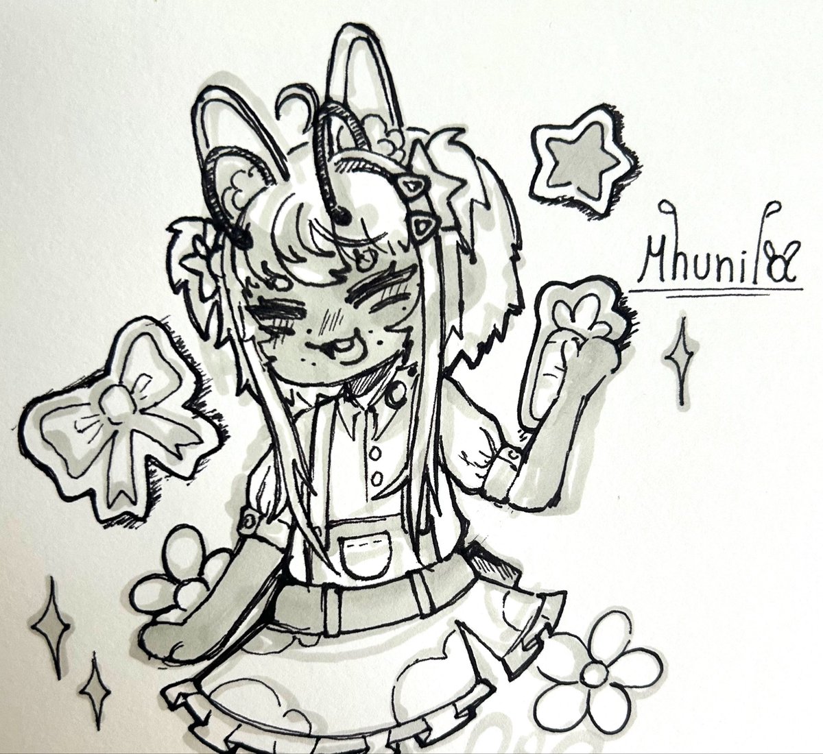 MhunilaVT's tweet photo. Por conta da mudança fiquei sem computador por uns dias, entao desenhei no papel pela primeira vez em anos!! O que acham? 🌸 https://t.co/Sl4hG8by6U
