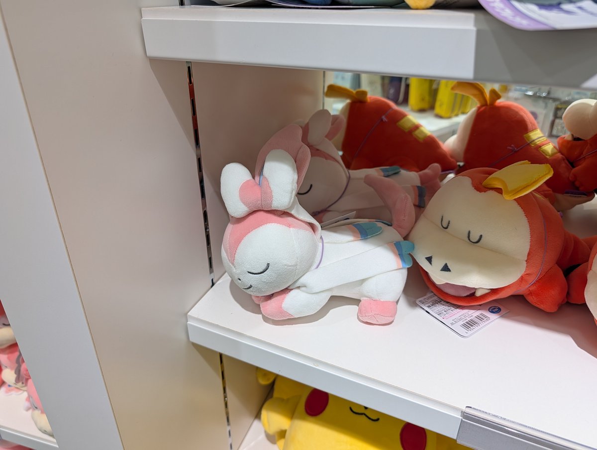 Hide_Boko's tweet photo. 東京駅に行ったからには、ポケモンセンター東京に行ってきた✌🏻

見てるだけでも至福の時間だった😌✨
ニンフィアのぬいぐるみ買うか迷ったけど、置く場所もないのでやめておきました。にしても可愛かった… https://t.co/4kCF9Ta3pg
