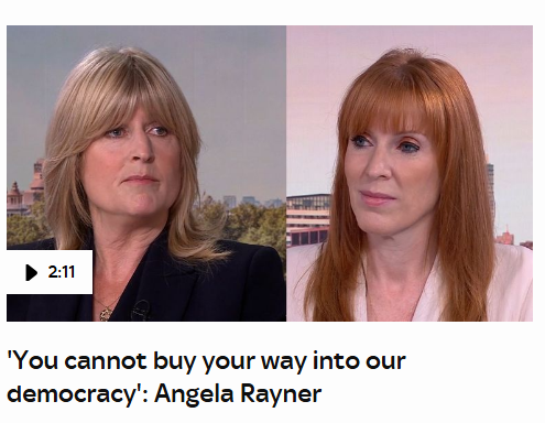 BethanyMiles__'s tweet photo. A company with just £62,733 in net assets, no employees, and one director gave Angela Rayner £150,000... and the entire British media is silent?

Labour’s media cheerleaders won’t touch it. The BBC, Guardian and the rest act like it’s completely normal?

Democracy she said... https://t.co/NRSc95VoDt