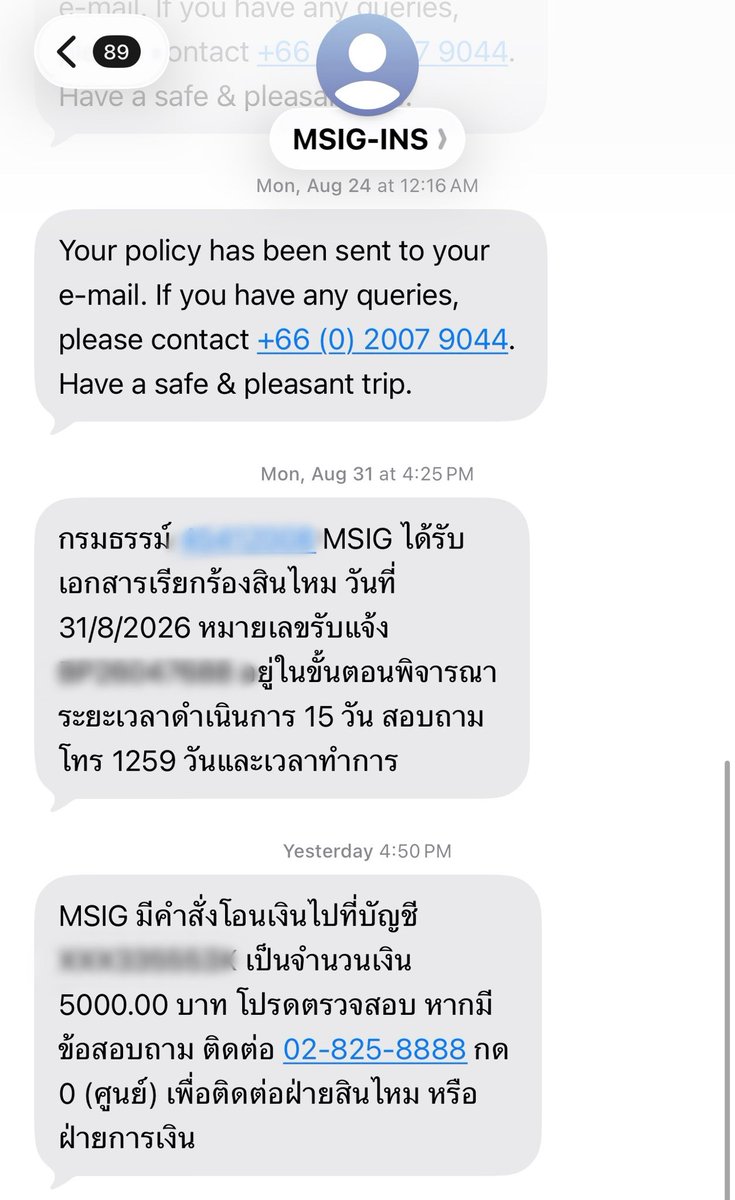 letmevalentineu's tweet photo. ขอแวะมารีวิว ใครเดินทางไปต่างประเทศขอแนะนำให้ทำประกันการเดินทางจริงๆ🥺 กระเป๋าเดินทางเราพังกรอบแตก+ล้อหลุด สายการบินบอกเคลมได้ 600 ดีที่มีประกันเลยเลือกเคลมตรงได้มา 5000 และได้เงินภายใน 15 วันเป๊ะ ค่าเบี้ยจ่ายไป 348 บาท 5555555

จ่ายเองโนสปอนนะจ้ะ 🫶🏻 ซื้อผ่าน msig ktc ได้ลด 15% https://t.co/sPDscPH8IM