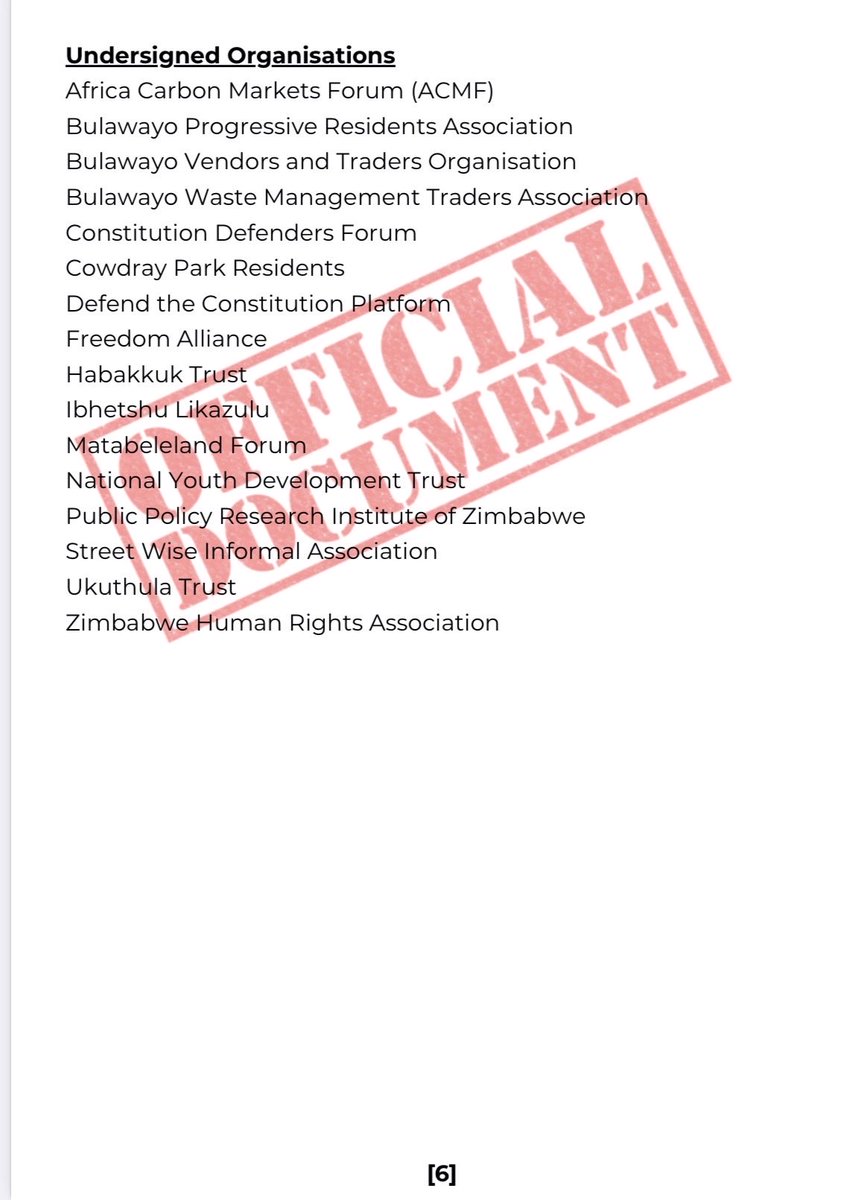 DavidColtart's tweet photo. # 2 Please read this statement issued by Civic Organizations in Bulawayo. https://t.co/UMUtfuq4mv