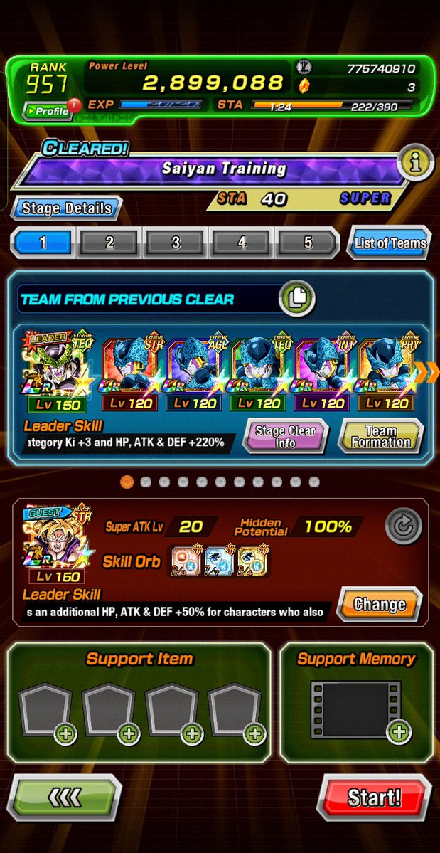 aBitTooChaotic's tweet photo. the fact it automatically selects gohan to be the friend unit is kinda ragebait https://t.co/Ik1L49GltB
