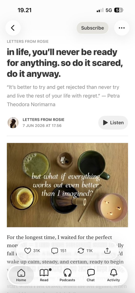 cabtto's tweet photo. currently in LOOOVE with these reading activity through some blog post on substack soo much!! 💗

aku prefer bacaan yang bahasa inggris, hitung-hitung asah kemampuan aku hehe.. DAN aku juga lagi ngurangin screen time tiktok for minimize short attention span & brainrot effect 😣

siapa tim user substack jugaaa disini??