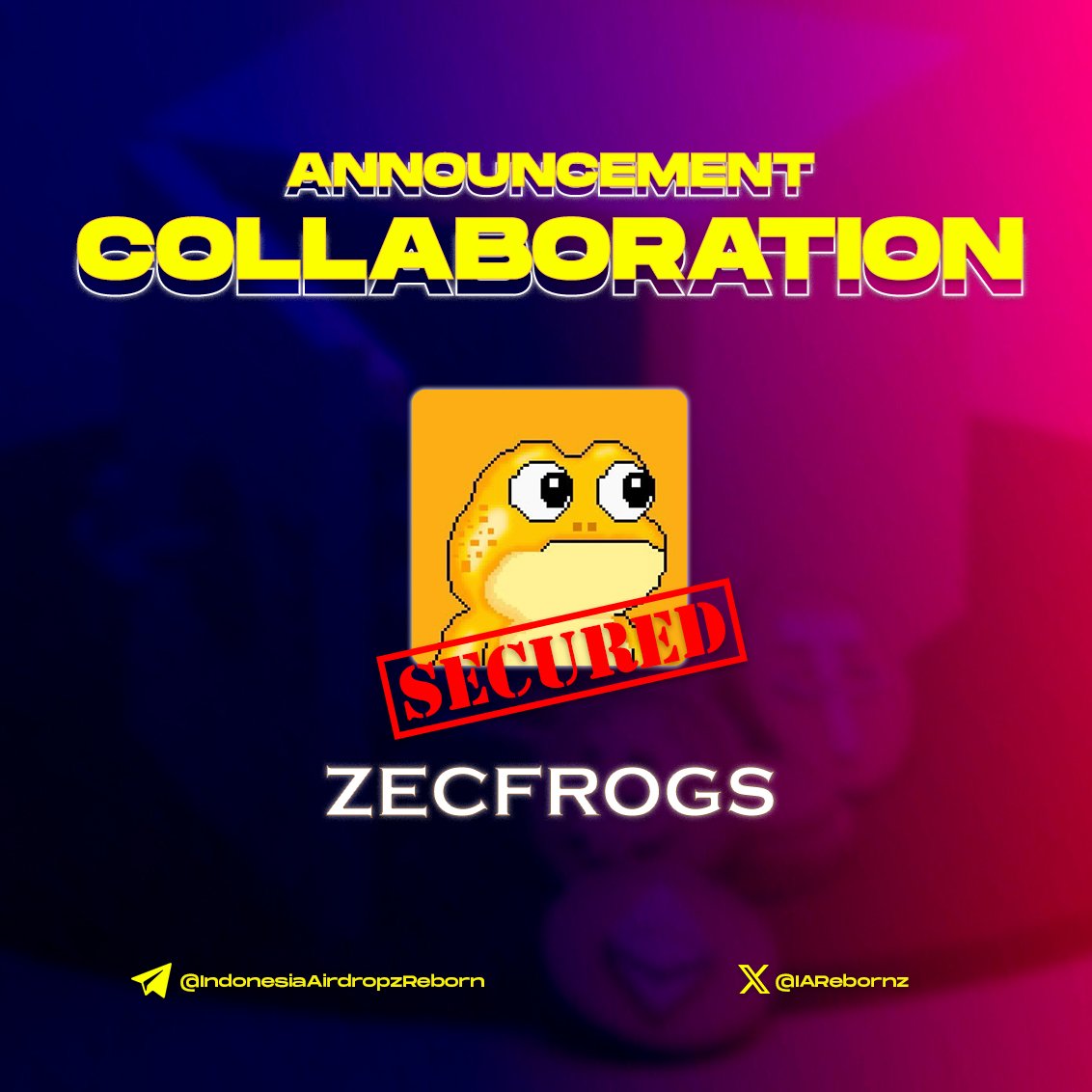 IARebornz's tweet photo. Excited to announce our collaboration with @zecfrogs

ZEC Frogs 6969 Pixel Frogs living private on ZEC. Free mint, shielded by default. This is just the start. A lot more is coming 

🌐 Chain: Zcash
🎨 Supply: 6,969
🆓 Price: Freemint
📅 Date: TBA

Raffle will live soon on our TG https://t.co/JIPVbtewMY