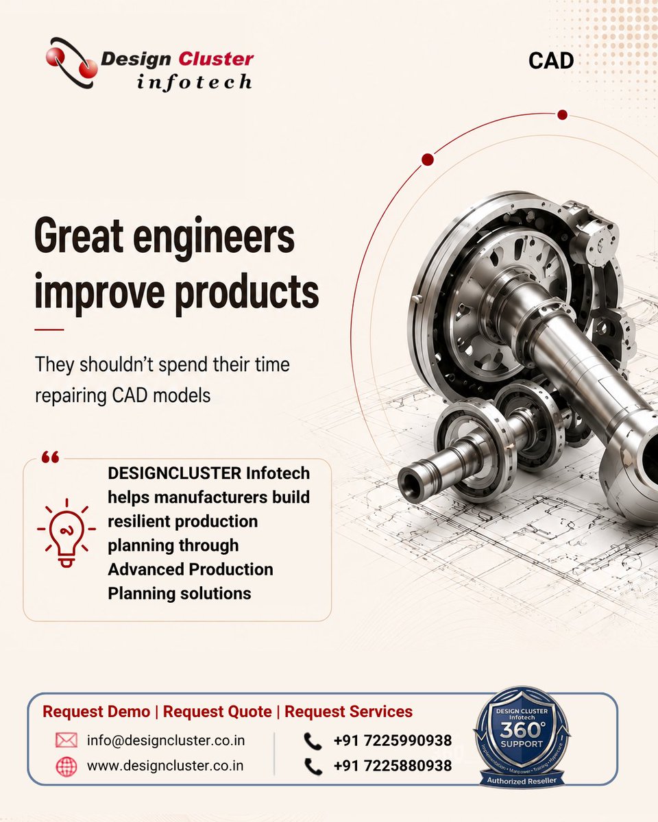 Designclus's tweet photo. 🔄 A design change rarely stays limited to the design.

It can affect reviews, coordination, downstream engineering work and project timelines. 

The goal isn't to avoid change. It's to make change easier to manage.

📩https://t.co/IBj2HtARpt

#CAD #Engineering https://t.co/dijYtfykc2