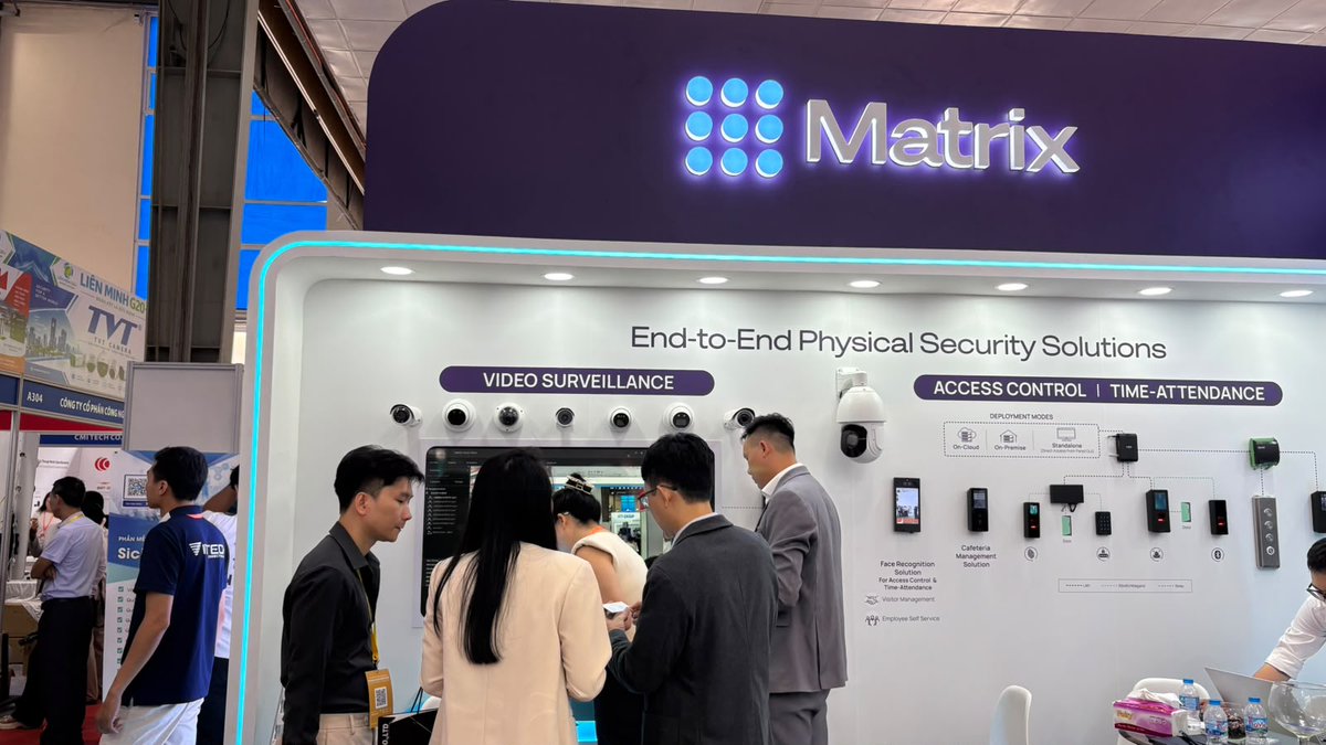 Matrix_Comsec's tweet photo. Our participation at Secutech Vietnam 2026, in partnership with TWD, offered valuable insights into Vietnam’s evolving security and smart infrastructure landscape, with growing demand in manufacturing, defence, police, government, BFSI &amp; tourism.

#MatrixComsec #SecutechVietnam https://t.co/ZOxPBpAIpu