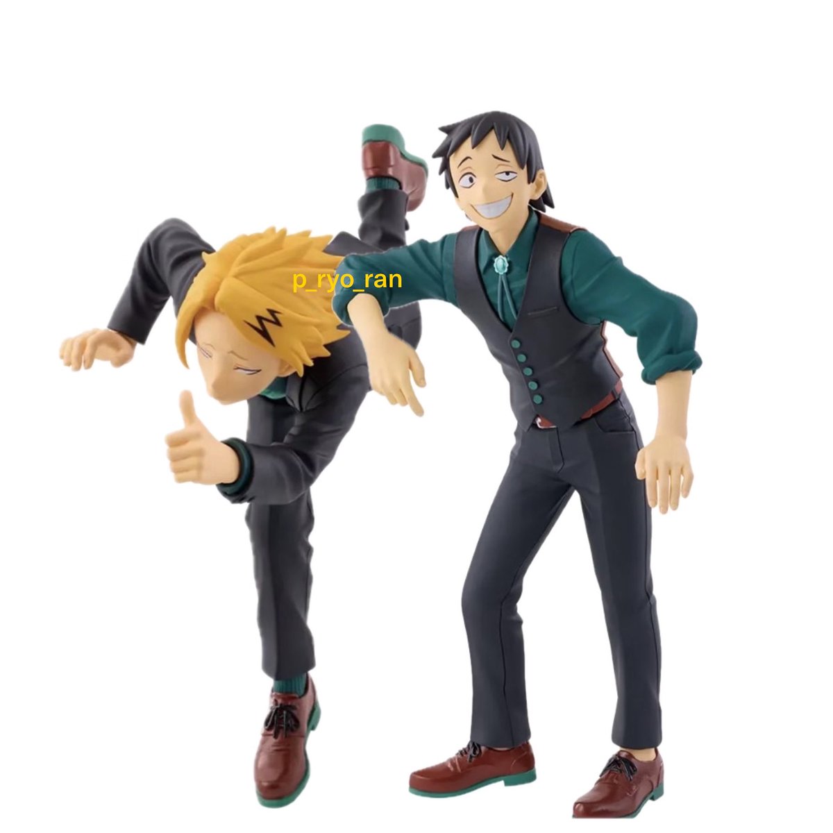 p_ryo_ran's tweet photo. 上鳴くんと瀬呂くんのフィギュアでこれをしたいんや…！！
できるかわからんけど…！！
 #ヒロアカ https://t.co/Mp1dFX8LCM