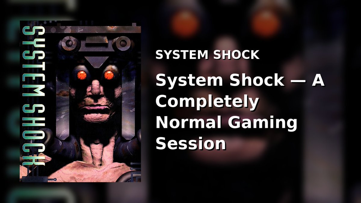 Duckblade's tweet photo. 🔴 LIVE NOW!

🎮 System Shock
System Shock — A Completely Normal Gaming Session

🔴 Twitch: https://t.co/WEBEHcYTpl
▶️ YouTube: https://t.co/jmShIHpW0m https://t.co/L0MYm5lECC