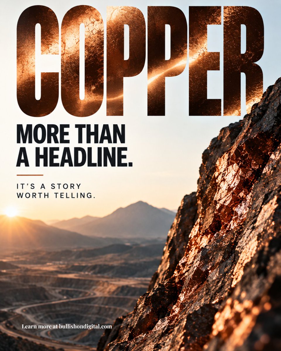 Bull_Vision's tweet photo. Copper is at a record.
But higher copper prices don’t automatically re-rate junior miners.

The headline gets attention. The asset, evidence, execution, financing and communication shape what happens next.

Copper: more than a headline.

Read the full article https://t.co/u9gDtzjWYR 

#copper #bullish #smallcaps #mining #marketing