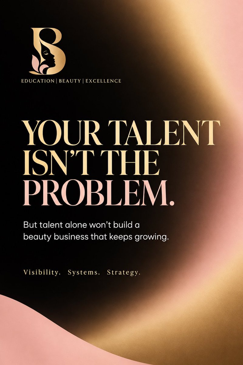 beautystackUK's tweet photo. Talent gets you started. Strategy keeps you growing. ✨

Your skill matters but visibility, systems, and strategy turn that skill into a sustainable beauty business.

#BeautyBusiness #BeautyEntrepreneur #BeautyBrand #BeautyBusinessTips #BeautyMarketing https://t.co/hSz1HYYgVe