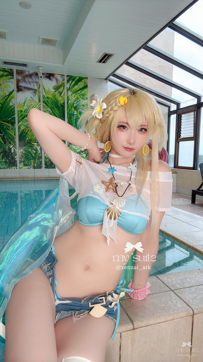zenzai_atk's tweet photo. リンネー水着 https://t.co/zKTUfgT6Ac