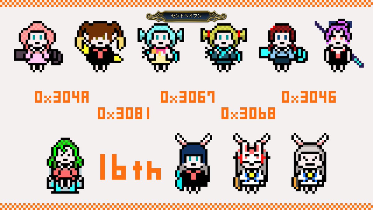 hanechito's tweet photo. ドラネス16周年ローディング画面を描かせて（打たせて?）いただきました🐱💦

16周年なので16bit――ちなみに描きながらこれ16じゃなくて8bitクオリティじゃね・・・？とかは思いました。 https://t.co/yQHLAecC1N