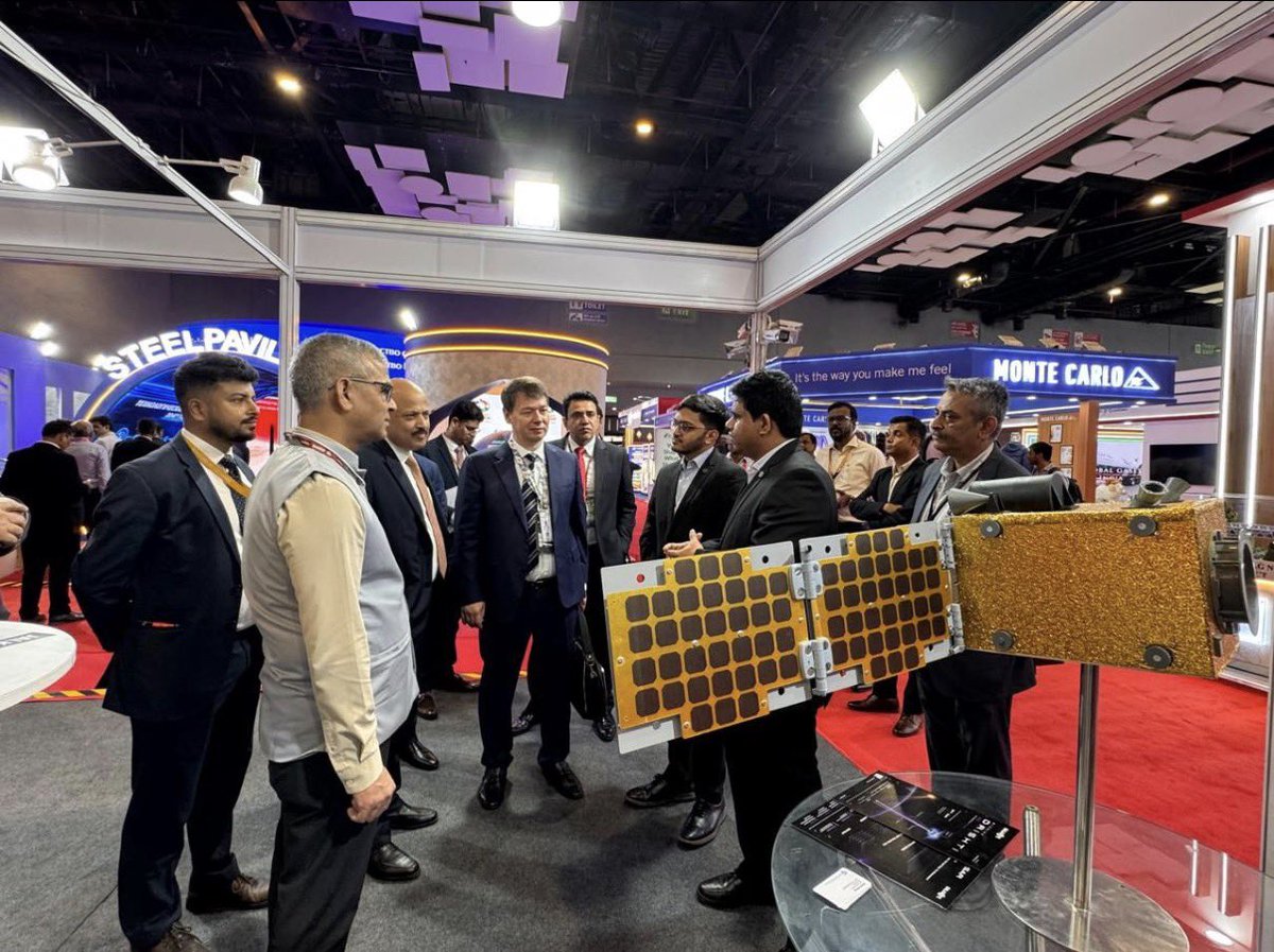 GalaxEye's tweet photo. Showcasing the future of all-weather Earth Observation at @BRICS 2026. 

As part of the @BRICS 2026 programme through @BharatInnovMoE and @India_iDEX India, GalaxEye presented OptoSAR - our proprietary technology developed in India, combining optical imaging with Synthetic Aperture Radar (SAR) to enable persistent, all-weather Earth Observation.

From disaster response and infrastructure monitoring to agriculture, maritime surveillance, and national security, OptoSAR is designed to unlock a wider range of real-world applications.

For GalaxEye, this was an opportunity to put homegrown space technology on a global platform and showcase what India’s deep-tech ecosystem is building for the future.

Building from India. Looking beyond boundaries. 🇮🇳🚀

#BRICS2026 #GalaxEye #OptoSAR #SpaceTech #EarthObservation #DeepTech #BharatInnovates #iDEXDIO #IndianSpaceTech