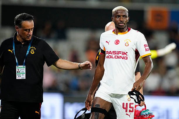 Sportsreel2's tweet photo. Galatasaray have reportedly asked the Nigeria Football Federation to leave Victor Osimhen out of the Super Eagles’ upcoming 2027 Africa Cup of Nations qualifiers as the striker continues his recovery from a groin problem. https://t.co/TAmlS6iWoG