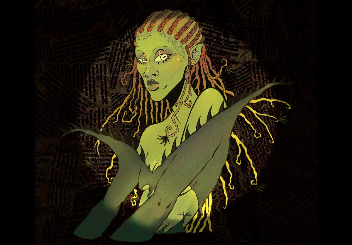 theransao's tweet photo. Today is my birthday! I love drawing portraits and my webcomic How to Save a Damsel, an urban fantasy story featuring black and queer protagonists, is dropping next month! It would mean a lot if you could share this post! https://t.co/YDRdH14Dz0
