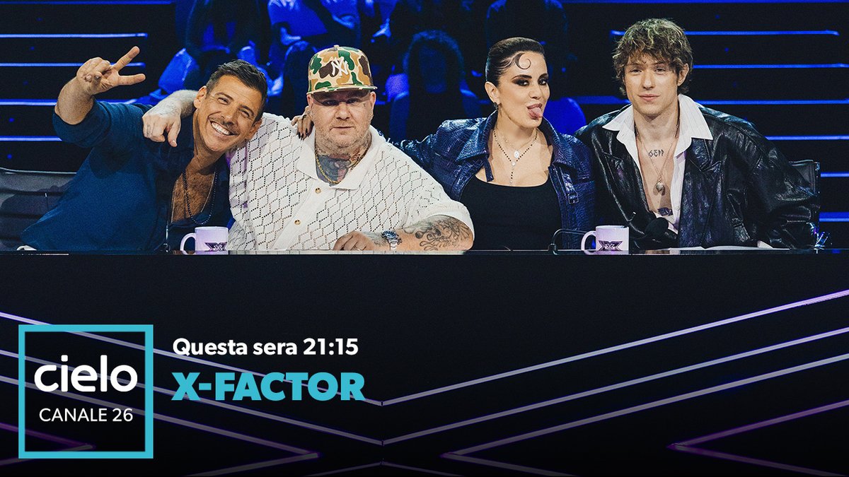 CieloTV's tweet photo. Le audizioni continuano! Non perdetevi la seconda puntata di “X Factor”, alle 21:15 su Cielo🎤 https://t.co/Y9sAkK8pUR