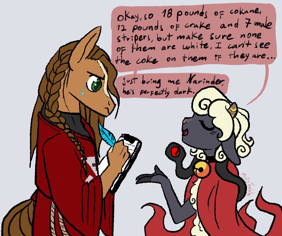 MintyTreble's tweet photo. Acá humildemente, Pony meme for the cotl fandom 🎁
Also, I guess I have a new oc now 🤷🏼♀️ This is Hagre, the first follower!
#cotlfanart #cotllamb https://t.co/cah0OV2eUh