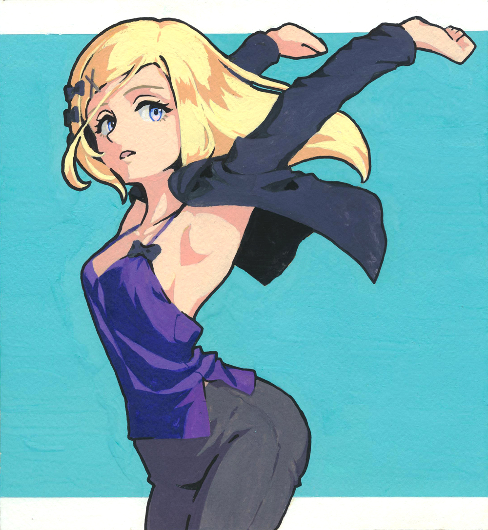minanri0628's tweet photo. これは、何が何でも脇を見せたいという意思で描き進めた人狼JSP3ソフィアちゃん。 https://t.co/L2mZVyzlDe