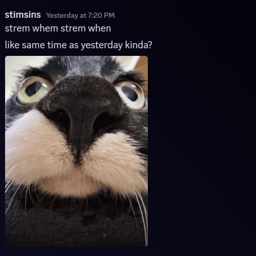 Hihsasuke's tweet photo. Whenever I don't feel like going live; I open discord, and realize I can't let them down. 😌 https://t.co/4yQ1rjXK27