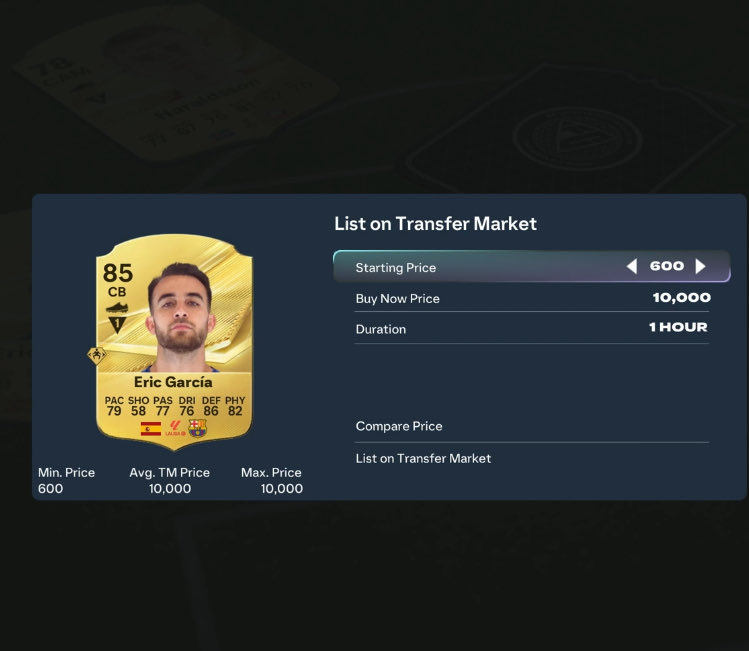 hcfcball's tweet photo. Eric garcia max price 🤨
So many wrong price ranges, nothing new https://t.co/vZvtWNOJjX