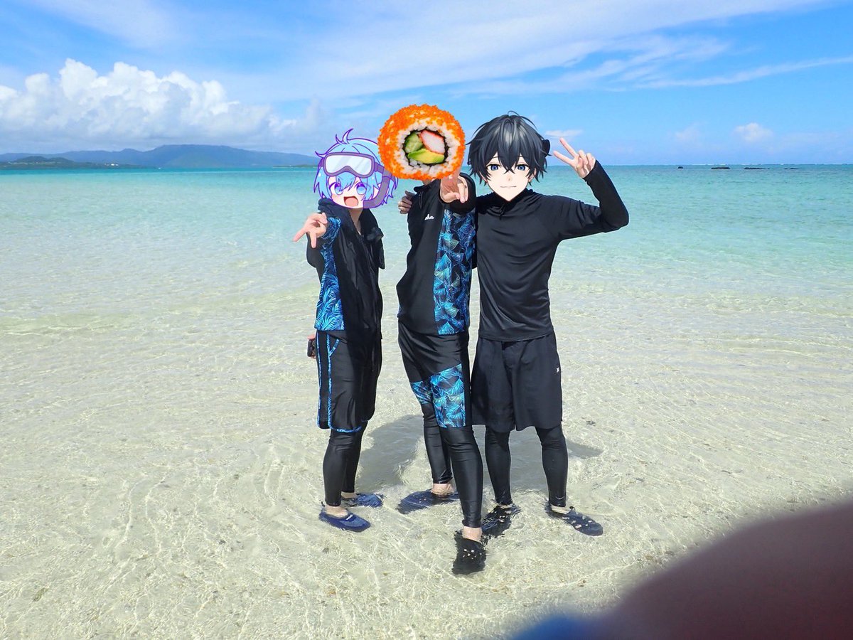 IkutoShimotsuki's tweet photo. 大好きないつもの2人と3日間の沖縄旅行楽しすぎた〜〜〜😭😭😭

ダイビングにシュノーケリングにって感じでアクティブなプランだったからヘトヘトだけど、忘れられない思い出になった🫶🏻✨

みんなに写真お裾分けするね〜🎶 https://t.co/3kdjq5PzHb