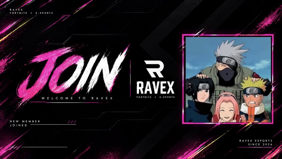 RAVEXESPORTS_'s tweet photo. 【RAVEX｜新メンバー】📢

RAVEX / 育成部門
りく (@R1ku_11)

これからのご活躍に期待🔥
#RAVEX #RAVEXWin #フォートナイト https://t.co/84hjqRuMYr