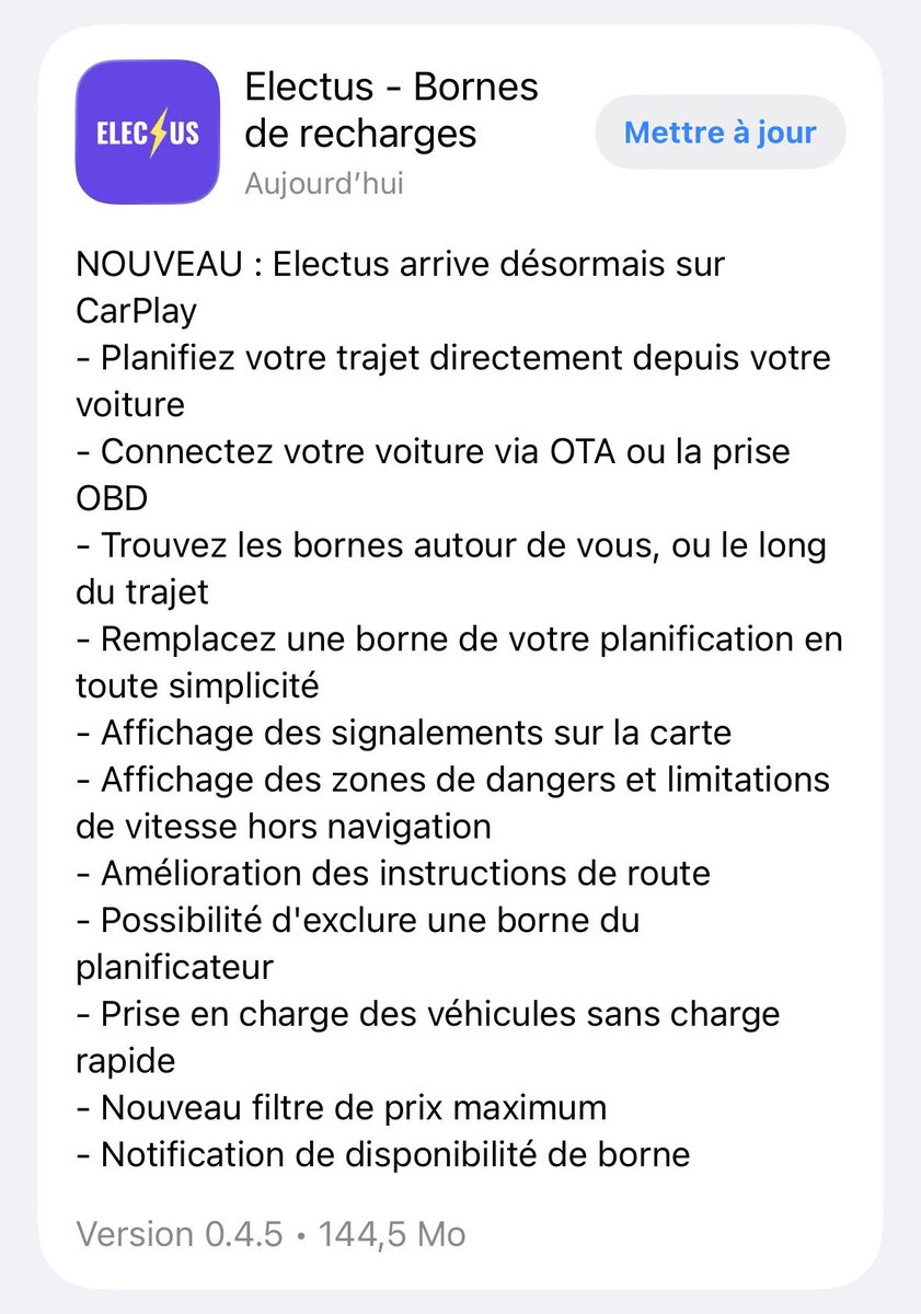 Electus_app's tweet photo. Vous êtes sur iOS ? La dernière mise à jour Electus vient d’être publiée ! https://t.co/6j8HUIBq8d