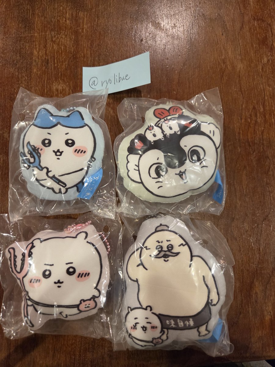 ryolibue's tweet photo. 【交換】ちいかわ クッションマスコット

譲)ちいかわ・ハチワレ・セイレーン
      島二郎

求)うさぎ・モモンガ

池袋手渡し(～18時まで)または、郵送にて交換希望です。
まとめての方を優先させ��いただきます。
よろしくお願い致します。 https://t.co/mf3eSkpm0X