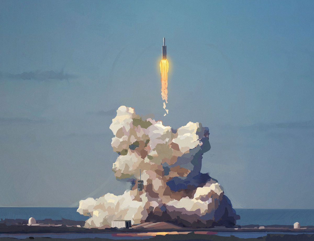 markzhangart's tweet photo. paitning rockets because they are beautiful https://t.co/Bq7vASwM3Z