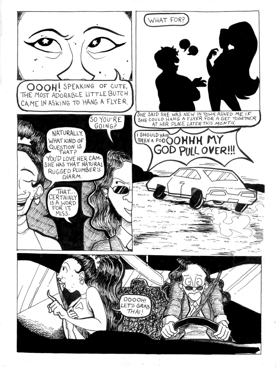 butcheeked's tweet photo. Issue 0, page 3 (updates wednesdays. artist creds in bio) 
#ithinkimtoomean #ocs #butch4butch #comic https://t.co/orNGKo9gxA