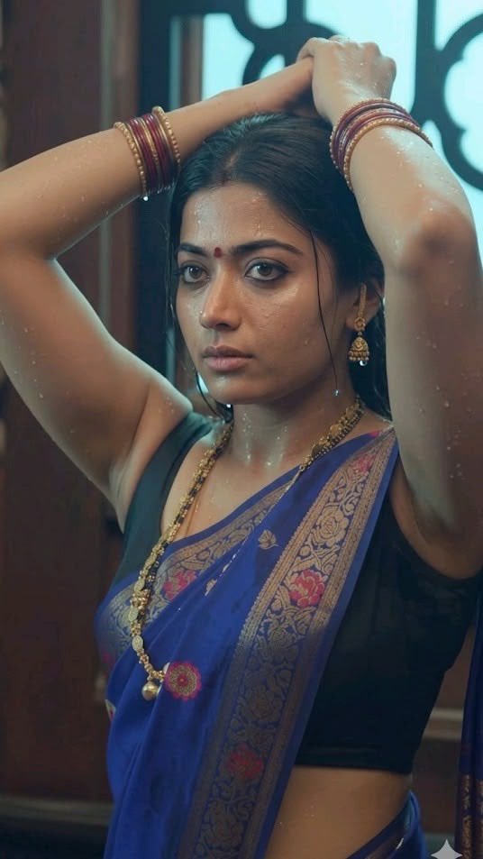 sissy_fantasy_'s tweet photo. Hijra akka bathed me, draped the wet blue saree and made me lift both arms.
“Don’t wipe. Let them see you dripping like a ready hole.”
Then she dragged me to the temple festival in the other saree, hands forced above my head.
I had to dance, clap and smile while men touched, paid and used me behind the mandap. Cum and piss running down my thighs under the silk.
This holy pose is only for show.
I am akka’s street sissy — leaking, cheap, and working in front of the idol.