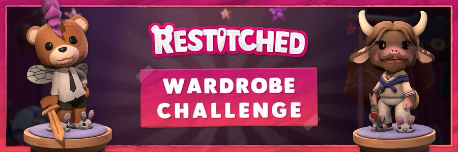 RestitchedGame's tweet photo. In our Discord, this week's Wardrobe Challenge prompt is: 
 "Jungle Expedition"🌳🔎👣

Join our Discord server to share your themed outfit!
https://t.co/g0YWbc0XSP