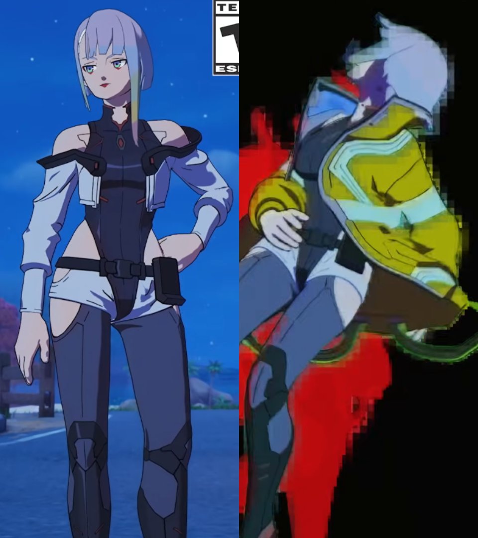 HYPEX's tweet photo. LUCY's FORTNITE SKIN &amp; STYLE

+ REBECCA AS A BACKBLING https://t.co/osU2D1rfPn